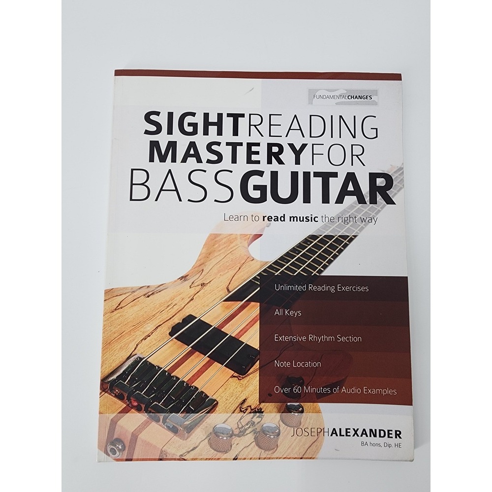 Sight Reading Mastery for Bass Guitar Joseph Alexander Music Instruction Book